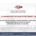 AMI Pour la Réalisation de projets industriels (Moulay Yacoub)